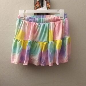 Cat & Jack Pink Yellow Tiered Bubble Skort